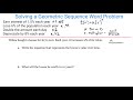 Geometric Sequences and Growth Rates