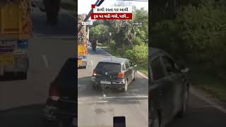 Elephant Video: હાથીએ રસ્તા પર ટ્રાફિક જામ કર્યા પછી શું ખાઈ લીધું?