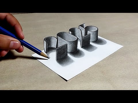 👉 Como Hacer Dibujos en 3D | Como dibujar 2025 en 3D (arte)