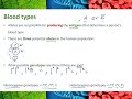 Blood Type Genetics and Punnett Squares