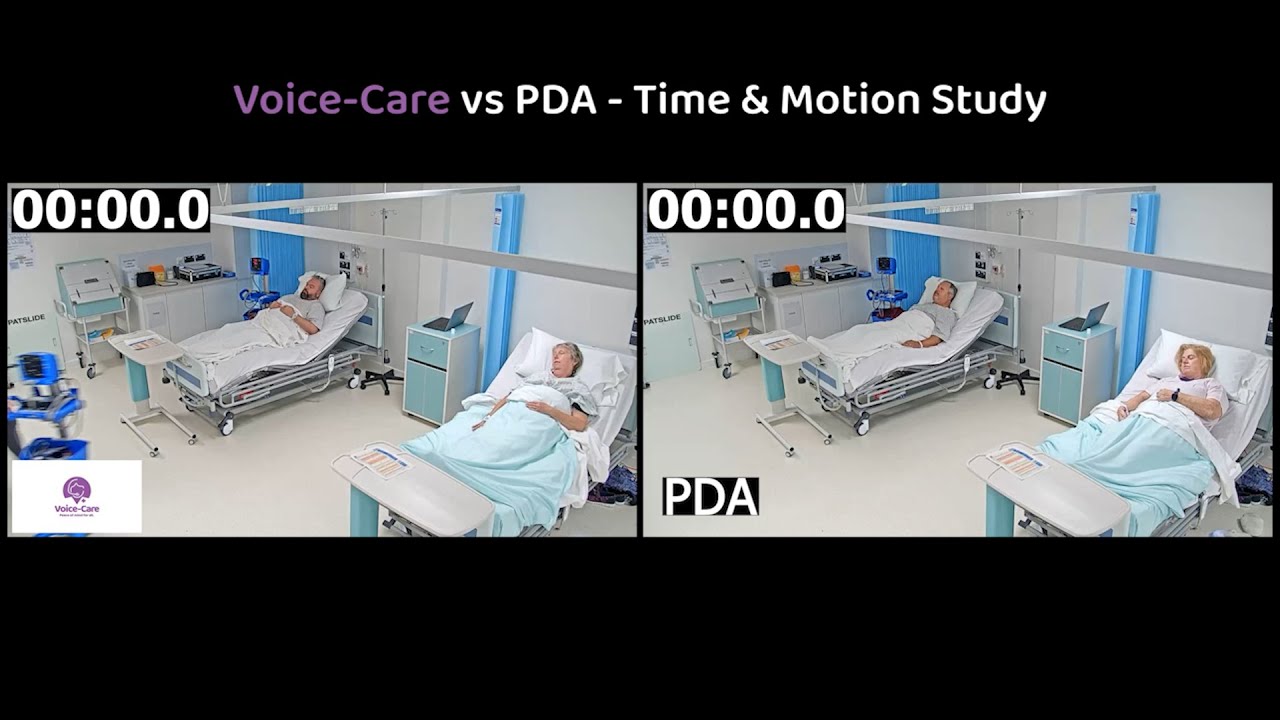 Voice-Care vs PDA - Patient Observations Time & Motion Study with Productivity Gains of 16-24%