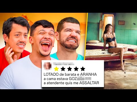 3 HUMORISTAS LENDO AVALIAÇÕES DE MOTEL 😳😳 (ft. Renato Albani & Victor Sarro)