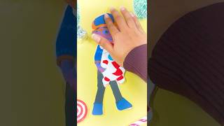 DIY Blippi Holiday Paper Craft! Easy Crafts for Kids! #blippi #shorts