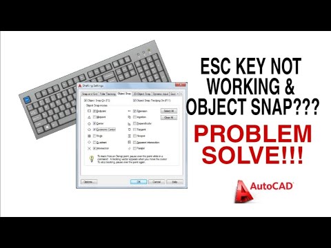 autocad for mac how escape snap with keybord shortcut