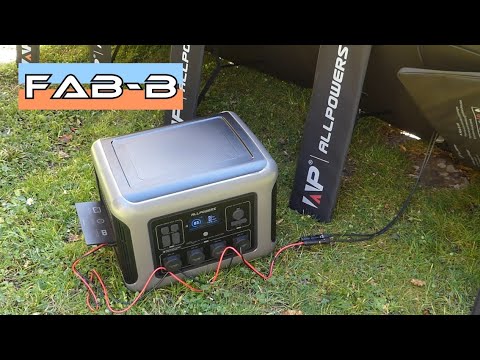 Test station d'énergie Allpowers R2500 + Panneau solaire 400W