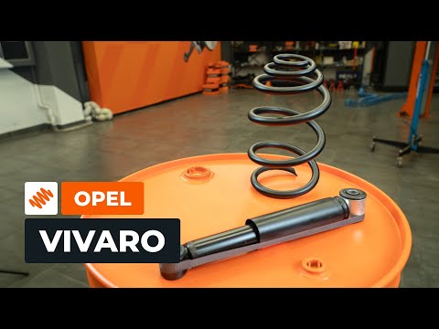 Cómo cambiar los amortiguadores y muelles de la parte trasera en OPEL VIVARO A Furgón [AUTODOC]