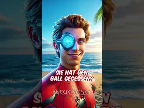 Spiderman hat den geheimen Ball gefunden! Und jetzt! 🏀🔍👩 🦰🤔 #shorts