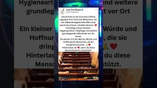 Eine Kirche öffnet ihre Türen, damit Obdachlose drinnen schlafen können 😭⛪ #shorts  #ytshorts  #fyp