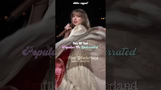 This OR That (Popular OR Underrated edition) | #taylorswift #shorts