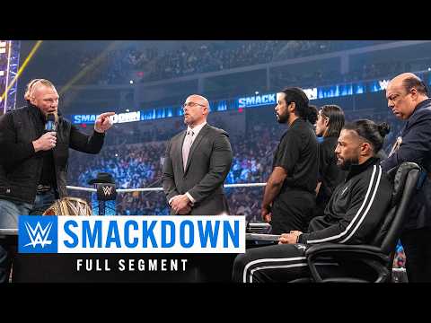 FULL SEGMENT: Contract Signing between Lesnar & Reigns goes ...