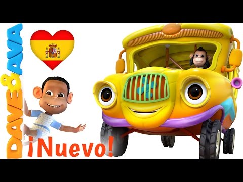 🚌 Las Ruedas del Autobús Parte 1 | Canciones Infantiles de Dave y Ava 🚌
