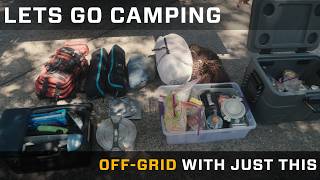 Camping off Grid with Next to Nothin!