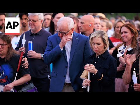 YouTube video thumbnail: Hundreds in Minnesota Honor Slain Lawmaker Melissa Hortman and Husband