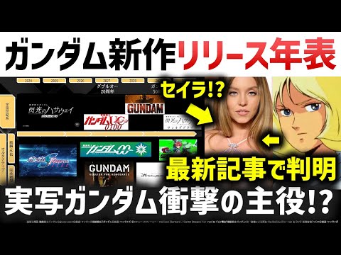 閃光のハサウェイと実写ガンダムに急展開!!!まとめ：セイラが主人公で6月に撮影開始!!完成はいつ？リリース予想：閃光のハサウェイ、キルケ―の魔女、実写ガンダム、ガンダムUC続編、等一挙まとめて解説