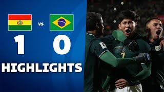 BOLIVIA vs BRASIL (1-0) | RESUMEN y GOLES DEL PARTIDO | ELIMINATORIAS SUDAMERICANAS