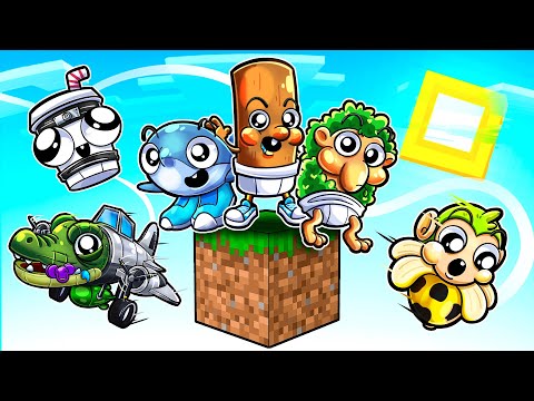 ¡DESAFÍO DE BEBÉS BRAINROT ITALIANO EN SKYBLOCK! (Minecraft)