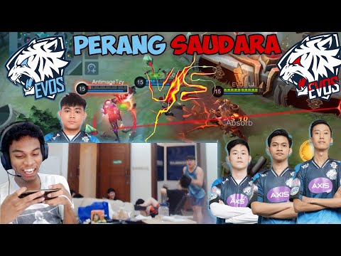 PERANG SAUDARA EVOS VS EVOS !! SATU GAMING HOUSE EVOS DALAM SATU GAME !!