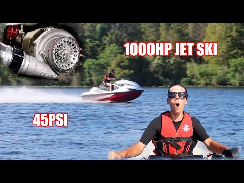 Riding a FULLY BUILT JET SKI on 45 POUNDS of BOOST! (INSANE)