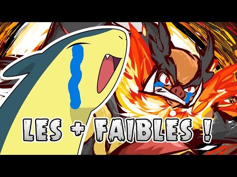 6 STARTERS POKEMON LES PLUS FAIBLES