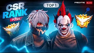 🔴[Live] Dominating Top 1 Grandmaster V Badge Lobby🗿😤Serious Grandmaster Pushing😡-Garena Free Fire !!