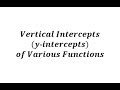 Understanding Vertical Intercepts