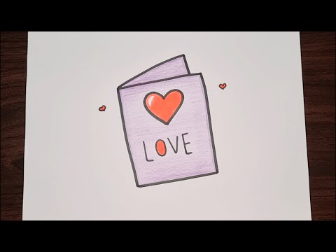 رسم للاطفال/رسم دفتركيوت/رسم كلمة حب❤️/رسم سهل/تعليم الرسم