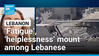 YouTube video thumbnail: ‘Fatigue’, ‘Helplessness’ Grip Lebanese Society Amid Ongoing Israeli Strikes