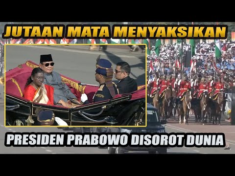 TERSOROT JUTAAN MATA, PRESIDEN PRABOWO BERSANDAR DIATAS KERETA KUDA - TNI TAMPIL GAGAH DI INDIA