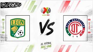 León vs Toluca - Simulación FC27 - Jornada 14 - Liga Mx 2026 