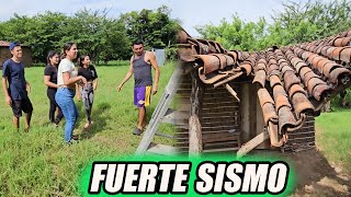 Fuimos sorprendidos por un fuerte sismo.