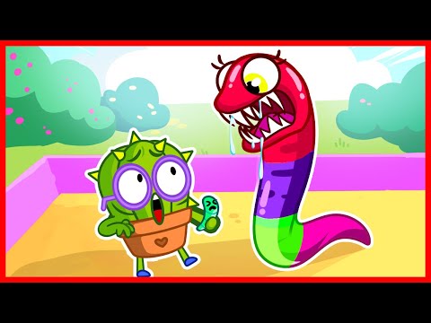Police VS Hungry Worm | Funny Cartoons for Kids | Pit & Penny Tales New Episodes