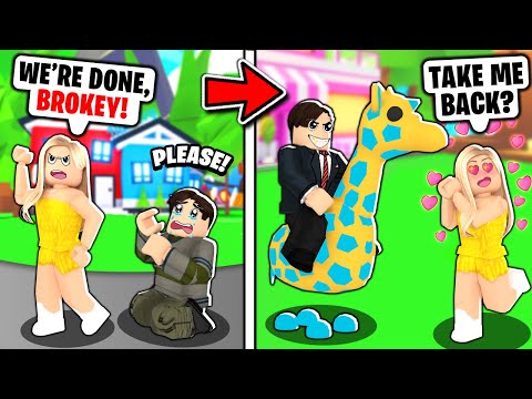 *GOLD DIGGER* Broke Up With Him For Being POOR... HIS REVENGE WILL SHOCK YOU! (Roblox Adopt Me)