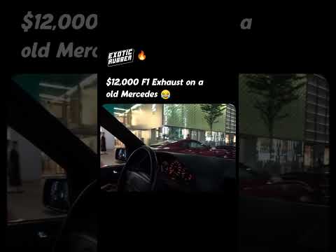 $12,000 F1 Exhaust on a Old Mercedes