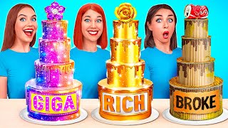 Rica VS Pobre VS Mega Rica Alimento Desafío | Impresionantes Trucos de Cocina por TeenDO Challenge