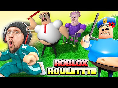 Roblox Barrys Prison Run From Grumpy Gran! All the Best Games in 1 (FGTeeV Roulette)