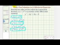 Differential Equations and Exponential Functions