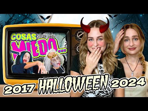 Reaccionando a Mi PRIMER Vídeo de HALLOWEEN 🎃👻 2017 Vs 2024