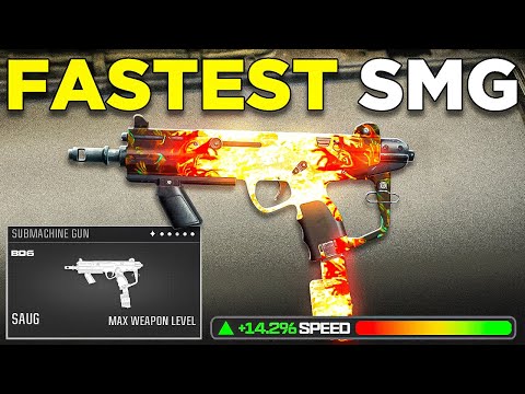 Warzone’s FASTEST SMG is BROKEN 😍 (Best SAUG Class Setup)
