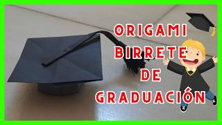 ⩥ 🎓 Birrete de Graduación Origami: TUTORIAL FÁCIL PASO A PASO (DIY)