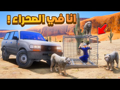 طفل شرطي صغير | ابوي سجني في الصحراء .!! (489#)😂🔥.!! شوف وش صار GTA V