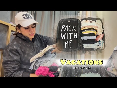 Pack with me for vacations | Three countries