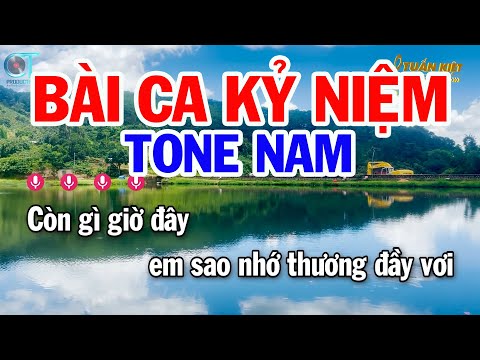 Karaoke Bài Ca Kỷ Niệm Tone Nam ( Bm ) Nhạc Sống Beat Mới | Karaoke Tuấn Kiệt