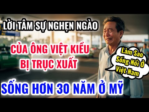 LỜI TÂM SỰ NGHẸN NGÀO CỦA ÔNG VIỆT KIỀU BỊ TRỤC XUẤT SỐNG Ở MỸ HƠN 30 NĂM