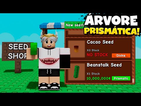 LIBEREI A NOVA ÁRVORE PRISMÁTICA BEANSTALKER NA ATUALIZAÇÃO DO GROW A GARDEN