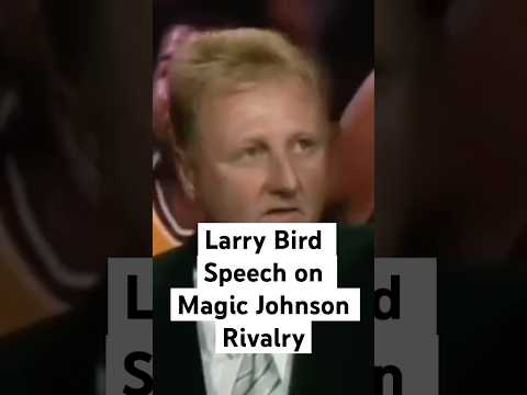 Larrr Bird Speaks on Magic Johnson Rivalry ‼️ #larrybird #magicjohnson #nbahistory #nbashorts