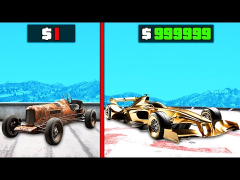 $1 to $1,000,000,000 F1 CAR in GTA 5