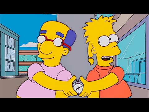 Bart y Milhause y su reloj del tiempo LOS SIMPSONS CAPÍTULOS COMPLETOS