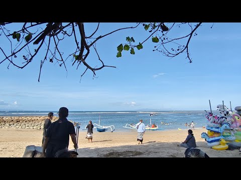 Sanur beach bali 🌊☀ prosesi adat pelarungan abu jenazah