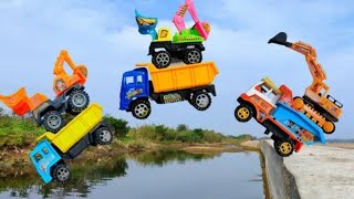 Jump River - JCB | JCB Loading Truck | Dump Truck | Kiruba Toys