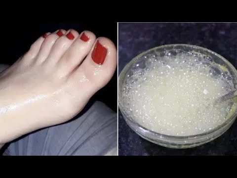 تبييض القدم / للحصول على قدم ناعمة وعادلة في المنزل